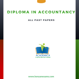 Diploma in accountancy combined past papers