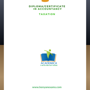 Taxation notes for accountancy