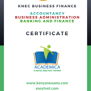 Knec business finance notes