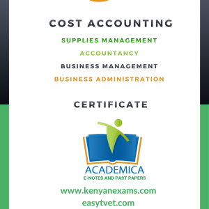 KNEC cost accounting notes