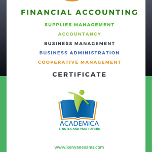 Certificate in accountancy financial accounting notes