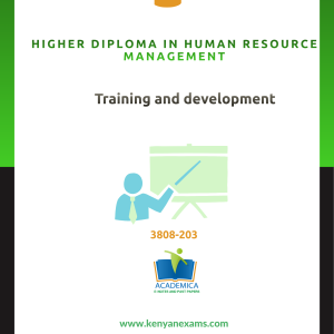 Training and development-Higher diploma in human resource management notes