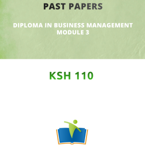 Diploma in business management module 3 past test exams