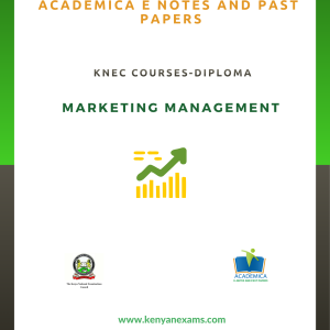 Marketing management notes