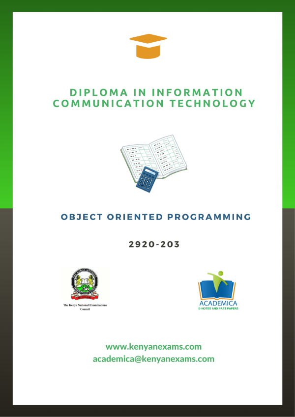 Object 203 Object oriented programming-1920-203 – Academica resources