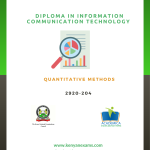 Quantitative methods-204