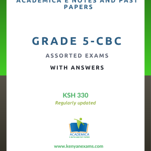 Grade 5 assorted exams with answers