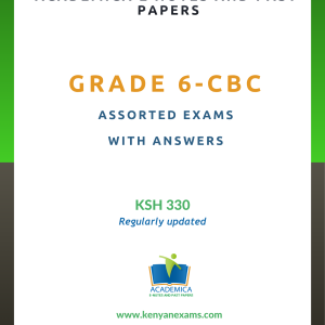 Assorted grade 6 Exams