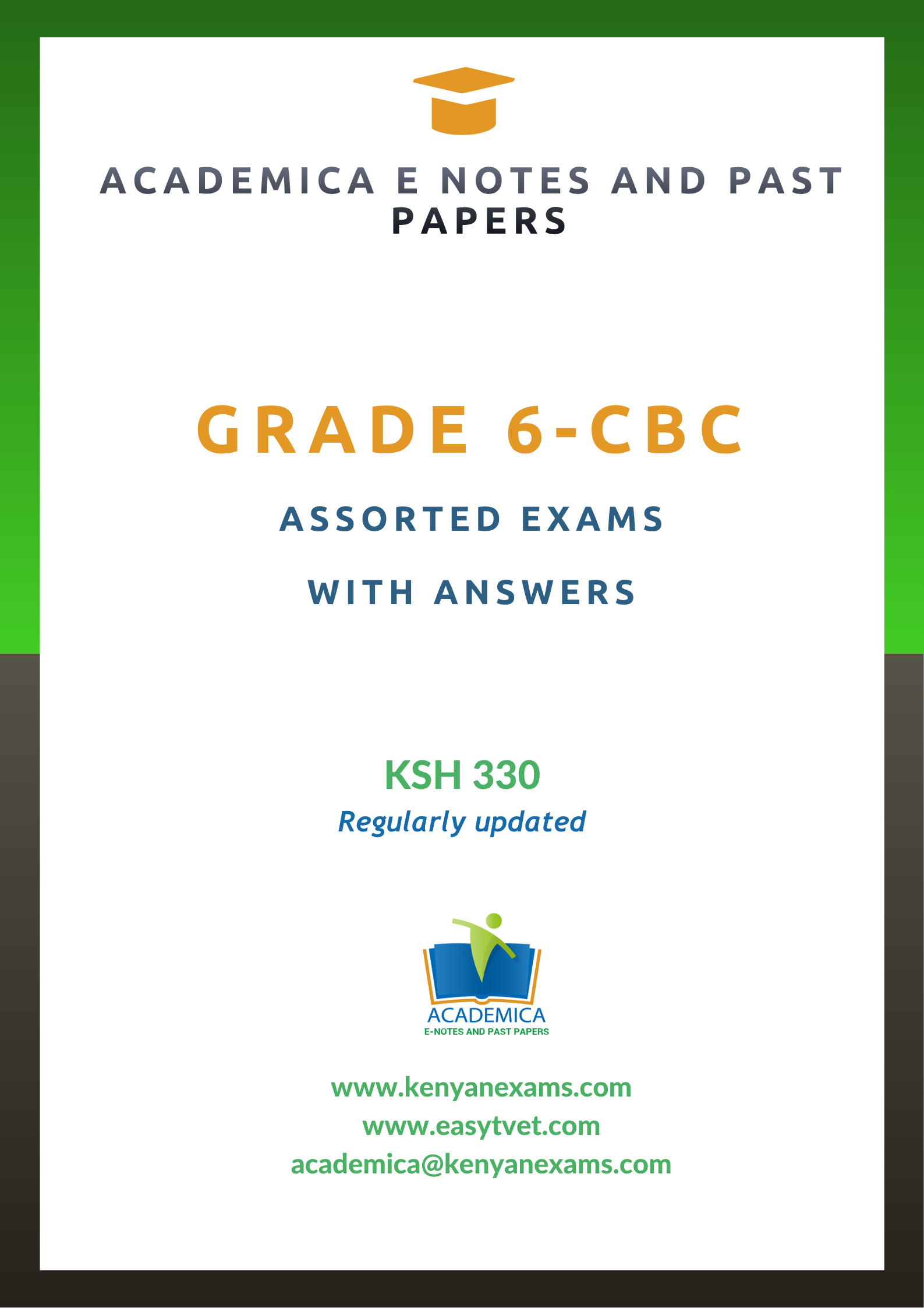 Assorted grade 6 Exams
