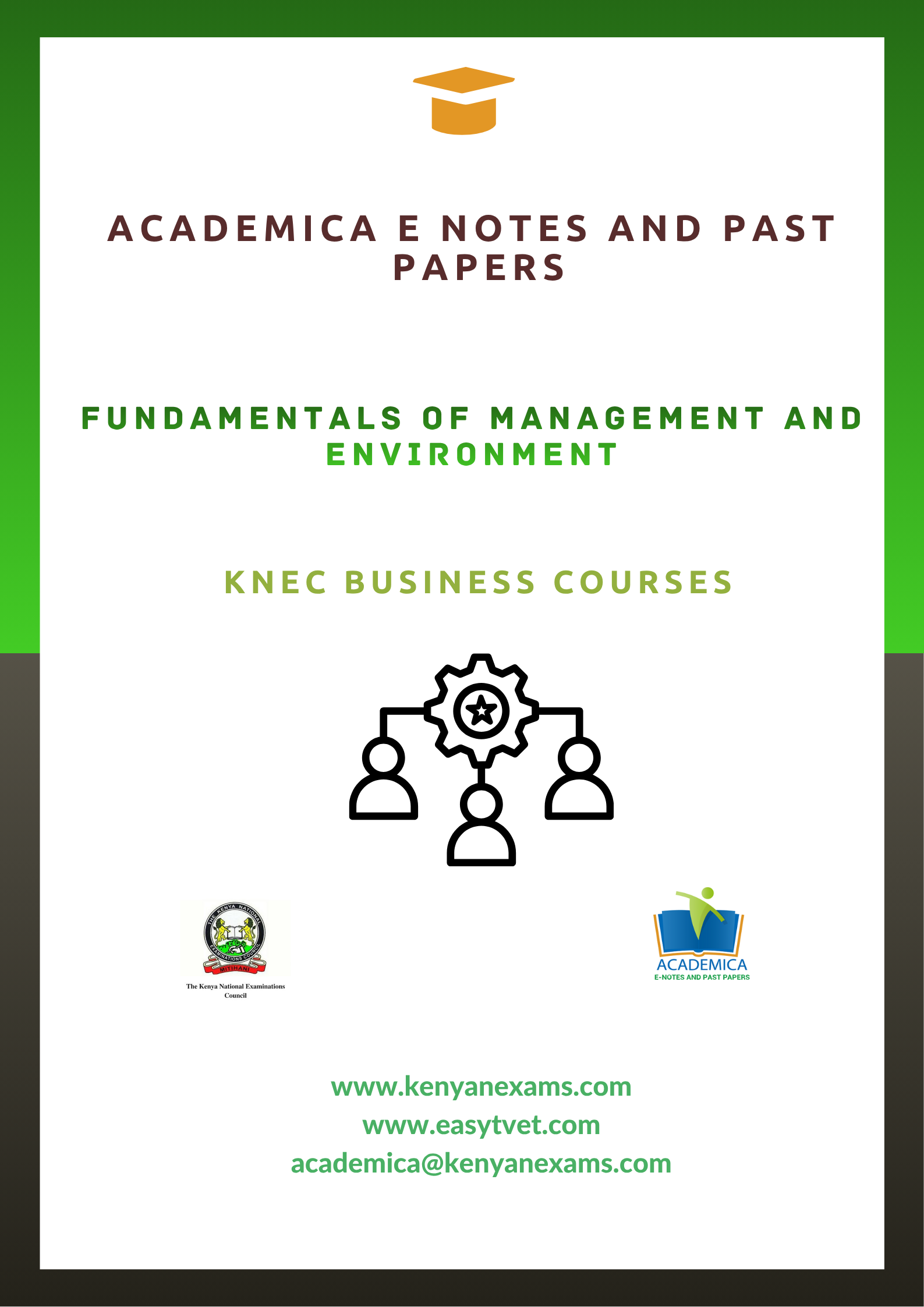 Fundamentals of management and environment