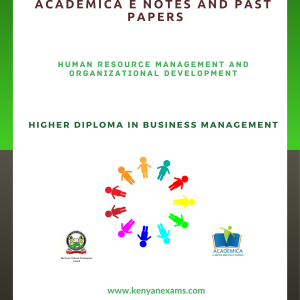 Human resource management and organizational development