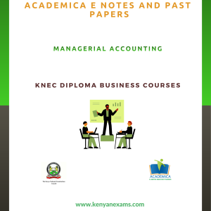 Managerial accounting notes