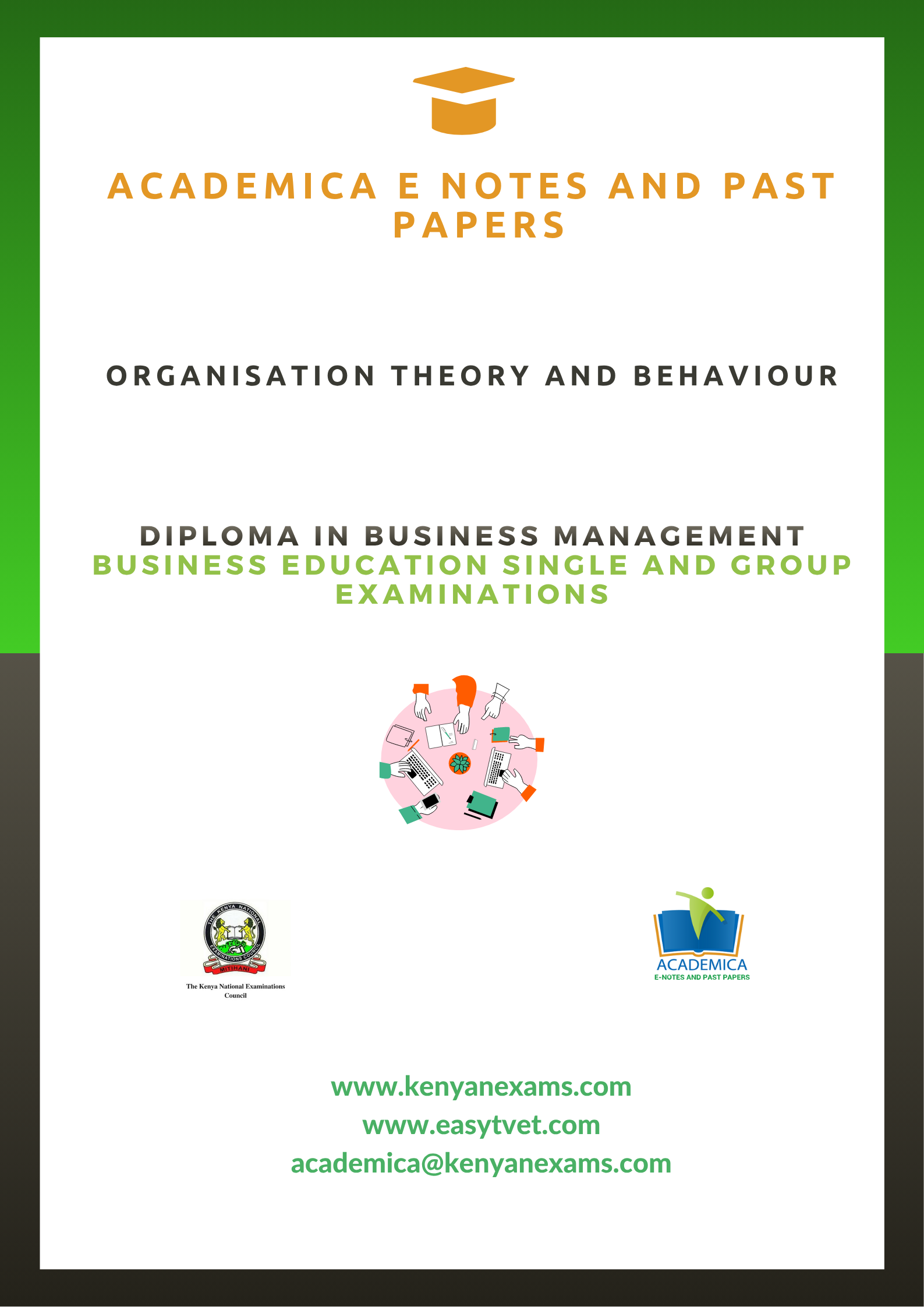 Organizational theory and behavior notes