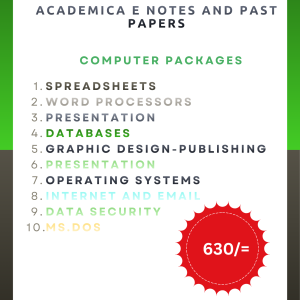 Computer packages notes collection